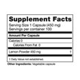 thumbnail image 2 of Suplemento: concentrado de limón integral de Seagate Products, 450 mg, 2 of 2