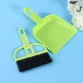 thumbnail image 4 of Miangastore Practical Plastic Mini Broom and Dustpan Set for Desktop Pets Nest Cage Cleaning (Green), 4 of 9