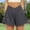 Dark Gray, variant on Crossover Athletic Shorts Shorts Crossover Athletic Shorts 2 in 1 Flowy Running Skorts for Teen, Youth Black L