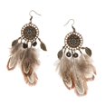thumbnail image 4 of 1 Par de Pendientes Colgantes de Aleación con Colgantes s étnicas Bohémie Vintage Hugo Pendientes bohemios para mujer, 4 of 10