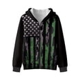 thumbnail image 4 of Uorisanigo American Flag Zip Up Hoodies Sweatshirt for Children Casual Long Sleeve Sweatshirt Jacket Coat with Pockets Spring Autumn Fashion Clothes, 4 of 8