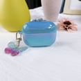 thumbnail image 6 of Compatible with AirPods Pro Case Cover,Butterfly Colorful Cute Luxury Plating for AirPod Case with Keychain Soft TPU Protective Case for Women Girls Design for AirPods Pro,Blue, 6 of 12