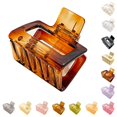 thumbnail image 2 of French Hair Claw Clip Small Solid Color Rectangle Hair Clamp Geometric Hair Claw, 2 of 10