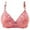 Pink, variant on Women's Embroidered Floral Plus Size Push Up Side Nipple Adjuster Bra Cover Without Underwire Super Bra, Size 36