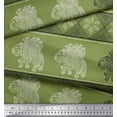 thumbnail image 3 of Soimoi Polyester Crepe Fabric Floral & Elephant Block Printed Craft Fabric by The Yard 42 Inch Wide, 3 of 3