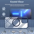 thumbnail image 3 of Magnetic Case for iPhone 13 Pro Case [MIL-Grade Drop Tested & Compatible with MagSafe] Translucent Matte Back with Aluminum Alloy Keys, Shockproof 13 Pro Phone Case 6.1 Inch, BlueClear, 3 of 15