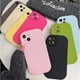 thumbnail image 4 of Korean Cute Matte Candy Pure Color Case For iPhone 15 14 13 12 Pro Max 11 INS Soft Shockproof Liquid Silicone Bumper Back Cover, 4 of 5