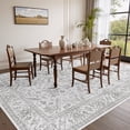 thumbnail image 4 of SIXHOME 8'x10' Area Rugs for Living Room Washable Rugs Carpet Vintage Traditional Rugs for Bedroom Dinning Room Office Soft Non Slip Large Area Rug Retro Home Decor Light Gray, 4 of 7