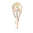 thumbnail image 3 of ANGARA Golden South Sea Cultured Pearl Triple Shank Ring in 14K Rose Gold for Women | June Birthstone, Birthday, Anniversary, Jewelry Gift for Women | Pearl Ring, 3 of 8