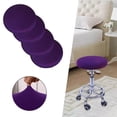 thumbnail image 1 of serony Coussin de Tabouret de Bar Rond Durable Carré Extensible Doux Lavable pour Housse de Chaise Roulante 12-18 Pouces Violet, 1 of 9