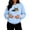 Light Blue, variant on UDAUDU Cat Pouch Hoodie for Women Kangaroo Pocket Dog Pouch Sweatshirts Pet Carrier Fall Winter Pullover Animal Holder Long Sleeve Tops Gray 2XL