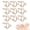 Gold, variant on Stcellnmex Adjustable Reusable Nail Rings No Adhesive Fingernail Decoration Silver 10 Pack