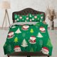 thumbnail image 1 of Santa claus verde juego de funda nórdica navidad tamaño completo ropa de cama y funda de almohada,, 1 of 4