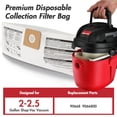 thumbnail image 4 of Bolsas de filtro Shop-Vac 90668, 7.6-9.4 L, paquete de 6 unidades para 2-2.5 galones, 4 of 7