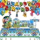 thumbnail image 1 of Juego de decoración para fiesta de cumpleaños de la serie Super Mario, conjunto de banderas, pastel, fiesta, plantación de banderas, bolas, combinación de decoración para fiesta de cumpleaños, 1 of 2