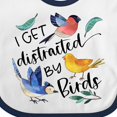 thumbnail image 4 of Inktastic I Get Distracted by Birds Boys or Girls Baby Bib, 4 of 4