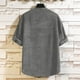 thumbnail image 3 of pstuiky camisetas para hombre, Camiseta informal de manga corta con botones de color liso para hombre camisetas de hombre l, 3 of 4