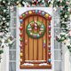 thumbnail image 5 of Decoraciones Del Árbol de Navidad Cortina de la Puerta Del Árbol de Navidad Cortina de la Puerta de la Gasa Diversas Decoraciones Regalos de Santa Claus Cortina de la Puerta Atmósfera Festiva de la Fi, 5 of 6