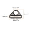 thumbnail image 2 of Uxcell 1.26" Adjuster Triangle with Bar Swivel Clip D Dee Ring Buckle, 16Pack Dark Grey, 2 of 5