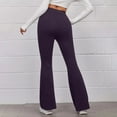 thumbnail image 6 of Aboser High Waist Bootleg Yoga Pants for Women Athletic Casual Flared Leggings Slim Fit Stretch Workout Pants Solid Color Tummy Control Trousers, 6 of 9