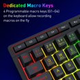 thumbnail image 3 of Teclado inalámbrico Redragon K522 PRO RGB de 61 teclas con macros, 3 of 9