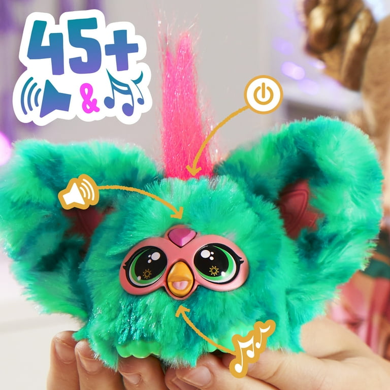 Furby 緑色ぬいぐるみ Furby Furblets Mello-Nee Summer Chill Mini Electronic Plush