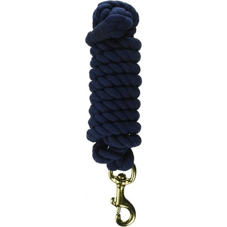 Partrade 248120?013 Cotton Horse Lead, 3/4" by 10', Navy