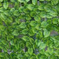 thumbnail image 3 of Valla de pared de plástico con plantas de simulación, pared exterior, decoración de hojas verdes, barandilla para balcón, refugio y embellecimiento de pared de plantas, 3 of 5