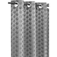 thumbnail image 2 of Safdie & Co. Wrinkle Free Curtain Jacquard Brayden 84"L in Grey, 2 of 3