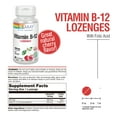 thumbnail image 2 of Solaray Vitamin B-12 1000mcg Lozenges with Folic Acid | Natural Cherry Flavor | Healthy Energy Support | 90CT, 2 of 7