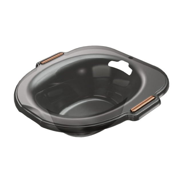 Baño de asiento para asiento de inodoro, cuenco de baño de cadera, lavabo de bañera versátil resistente a altas temperaturas para viajes de hotel SM SunniMix Bañera de asiento