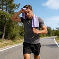 thumbnail image 4 of Set de toallas deportivas refrescantes - Toalla de microfibra que absorbe el sudor de secado rápido para gimnasio, correr, exterior, bolsa portátil de malla para guardar, 4 of 6