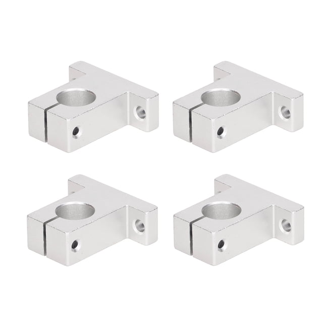 Soporte De Eje Lineal Soporte De Guía De Riel Resistente Al Desgaste De Baja Vibración Fijación Estable 4 Piezas A Prueba De Herrumbre Para Barra De Guía ANGGREK Hardware