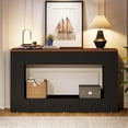 thumbnail image 4 of Tribesigns Modern Console Table, 55-Inch Wood Entryway Table with Storage, Narrow Long Sofa Table Behind Couch Table for Living Room, Foyer, Hallway, Black, 4 of 9
