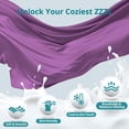thumbnail image 4 of Almohada de embarazo Sasttie en forma de U con enfriamiento 145x70 cm Morado, 4 of 7