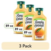 (3 pack) Simply Orange Juice High Pulp Bottle, 89 fl oz