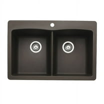 BLANCO DIAMOND Equal Double Dual Mount - Cafe Brown