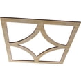 thumbnail image 2 of 16"OD x 10 1/4"ID x 1/4"T Statesman Wood Fretwork Pierced Ceiling Medallion, Hickory, 2 of 3