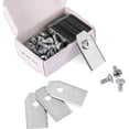 thumbnail image 1 of 45 cuchillas de titanio para todos los robots cortacésped Husqvarn / Automower / Yardforce / Gardena (3G-0,75 mm) con 45 tornillos, cuchillas de repuesto para los modelos 105,310,315,320,420,430x, R40, 1 of 5