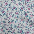 thumbnail image 1 of oneOone Polyester Spandex Gris Clair Tissu Jacobée Robe Florale Tissu Tissu Imprimé par la Cour 56 Pouces de Large, 1 of 4