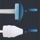 thumbnail image 4 of Escobilla de baño No Dead Corner Escobilla desechable Accesorios de baño (1 juego negro), 4 of 5