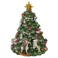 thumbnail image 4 of Northlight Boîte à Musique Rotative Arbre de Noël avec Père Noël - 5,5 Pouces, 4 of 5