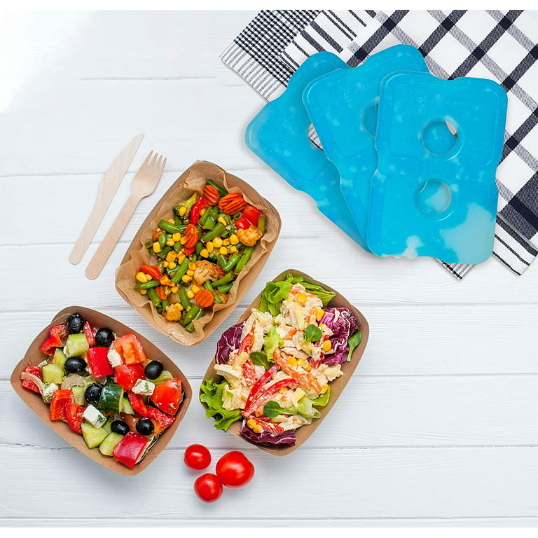 TOPOKO Ice Packs for Lunch Bags, Cooler. Freezer Packs for Lunch Box,  Cooler Bag. Slim Reusable & Long-Lasting, BPA-Free, Quick Freeze, Perfect  for