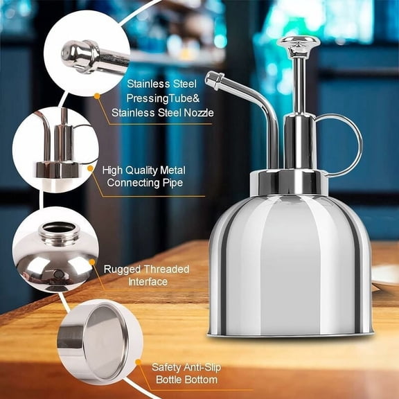 Indoor Plant Mister, Stainless Steel Sprayer Ensuring Even Consistent Spray for Delicate Houseplants