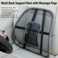 thumbnail image 5 of Soporte de espalda de malla Descansa con clavijas de masaje Soporte lumbar para la parte inferior de la espalda para el hogar del automóvil y la silla de oficina Kole OL930, 5 of 5
