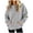 Gray, variant on Vivianyo HD Women's Winter Crew Neck Pullover Sweatshirt, Drop Shoulder Long Sleeve Solid Daily Sweat Tops with Front Kangaroo Pocket for Women, Women's Navy, Sizes S-2XL