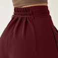 thumbnail image 5 of Women's Casual Pants High Waisted Side Pocket Straight Leg Work Pants Women'S Fashionable High Waist Zipper Casual Pants Suit Pants,Red Women's Casual Pants XL, 5 of 7