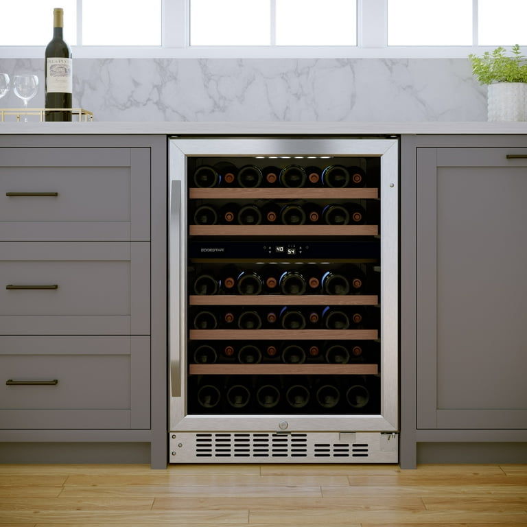 Edgestar Cwr462dz Dual Zone Wine Refrigerator, Stainless
