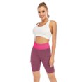 thumbnail image 1 of Women High Waist Yoga Five Point Pants Premium Tummy Control Bike Pants Running Athletic Spandex Leggings, 1 of 8