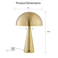 thumbnail image 2 of Posh Vivant Bradford Lampe de Table USB Chargeur Laiton, 2 of 9